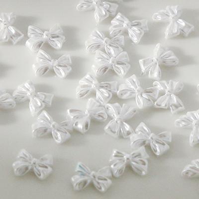 30 Pezzi Gioielli per Nail Art Farfalla Perlescente Bianca Gioielli Decorazioni 3D per Nail Art Accessori Forniture Per Design Manicure Fai da Te
