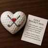 Heart Shaped Golf Pockets Hug Gift Motivational Golf Ball Heart Shaped Ball Encouragement Inspirational Quote Cards For Women