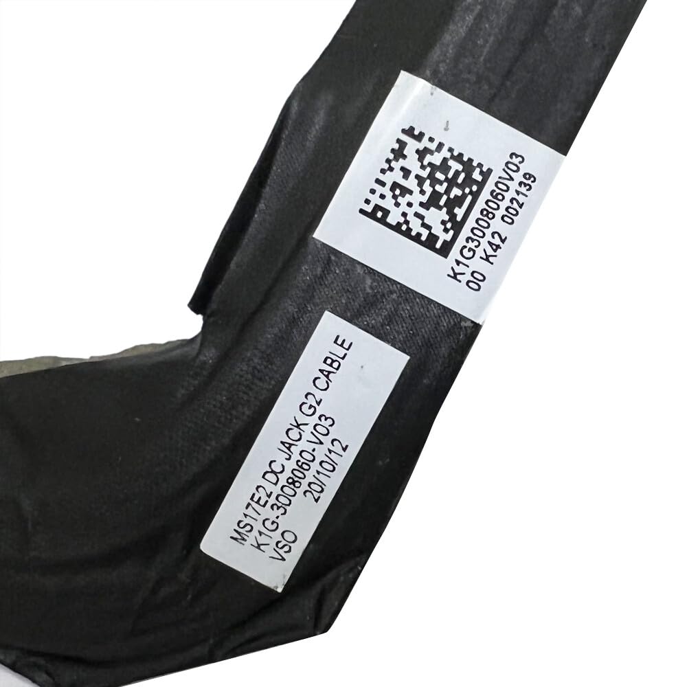 HSSDTECH DC Power Jack Charging Port Connector for MSI Leopard GL75 MS-17E7 MS17E2 K1G3008060V03