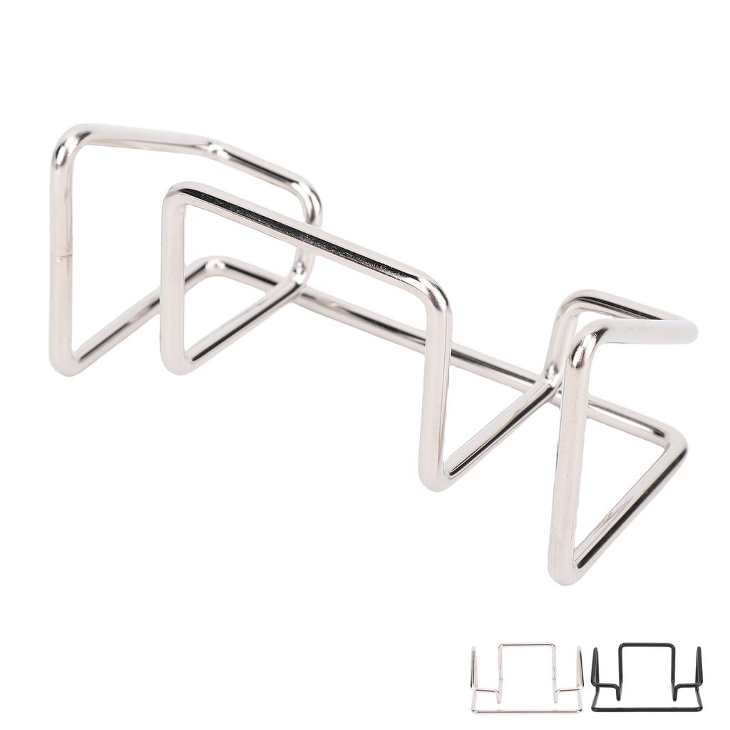 5 Pcs Desk Business Card Holder Large Capacity Iron Name Card Display Stand for Office