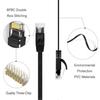 6 Pack Cat5 Ethernet Cable 500cm - Cat6 Internet Network Cables - Short Flat Patch Cable - 500cm Computer Cable - Black,KoleZy