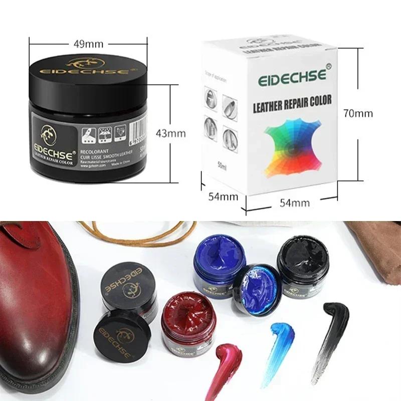 50ML Lederreparaturwerkzeug Autositz Sofa Mäntel Ohne Hitze Flüssigleder Vinyl-Restaurator Löcher Kratzer Risse Risse Polieren Lackpflege
