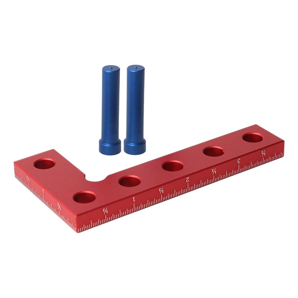 Square Marking Center Finder Aluminum Alloy 90 Degree Quick Mini Square Tool for Woodworking Clear Scale Markings Light Weight Easy To Carry with