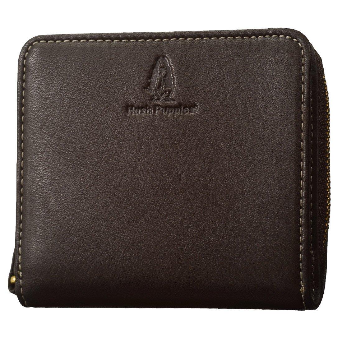 

Nick Wallet Bifold Coin Purse Round Zipper Cowhide HP0608 [Hushpuppy] (Chocolate (41))
