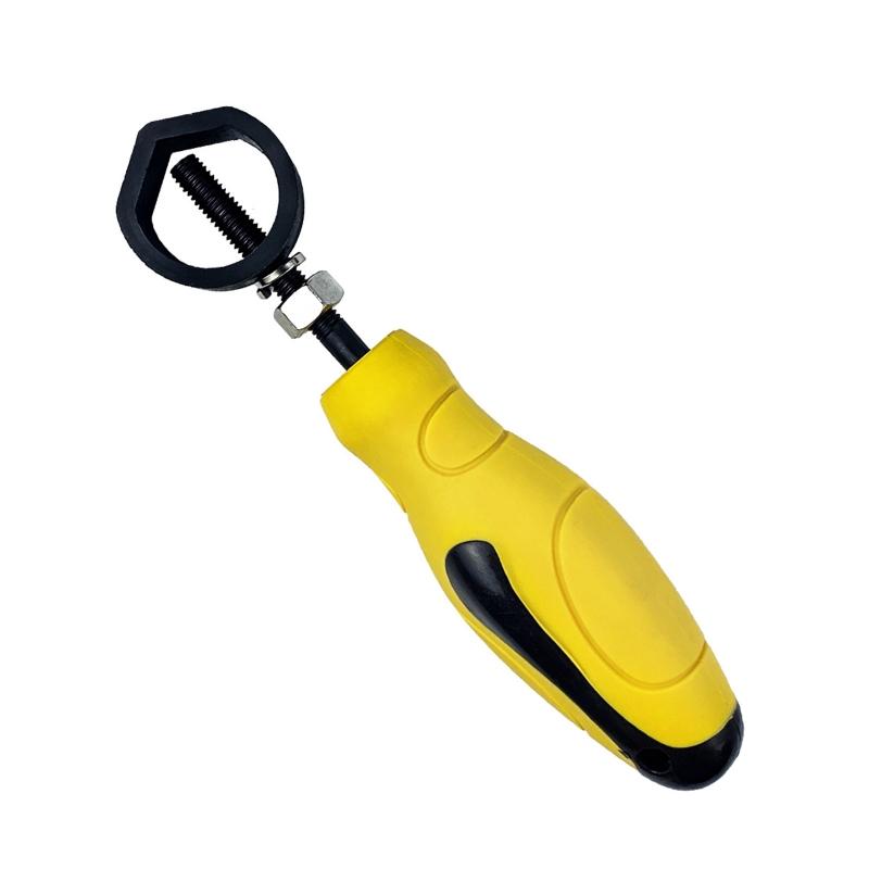 

Hand Knocking Steel Stamp Safety Handle Leather Puncher Security Holder Marking Punch Die Auxiliary Pliers Avoid Hurt 1