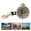 Outdoor Camping Pocket Compasses Zincs Alloy Pocket Compasses With Lanyard Keychain Navigation Tool Climbing Equipment