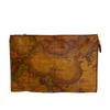 PRIMA CLASSE Pouch Business Bag Map PVC Clutch Bag Brown PVC Mens Used