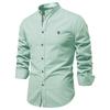 Men's Cotton-Linen Casual Long-Sleeve Shirt - Japanese Style