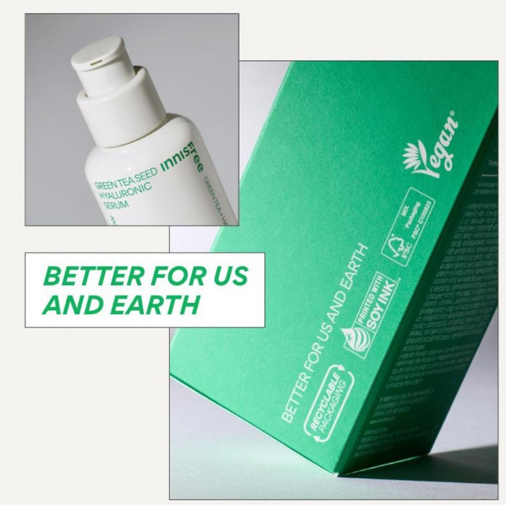 Innisfree Sérum Hyaluronique aux Graines de Thé Vert 80ml
