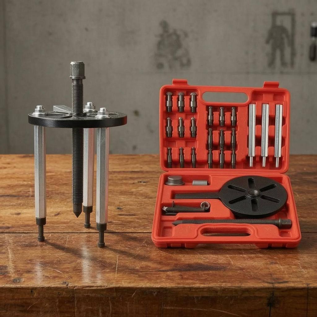Inner Bearing Puller Kit Pull Rods Three-Jaw Metal