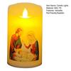 Yousheng LED Christmas Candle Lights Flameless Flickering Prayer Lamp Religious Figure Design Lights for Home Altar Church Decor