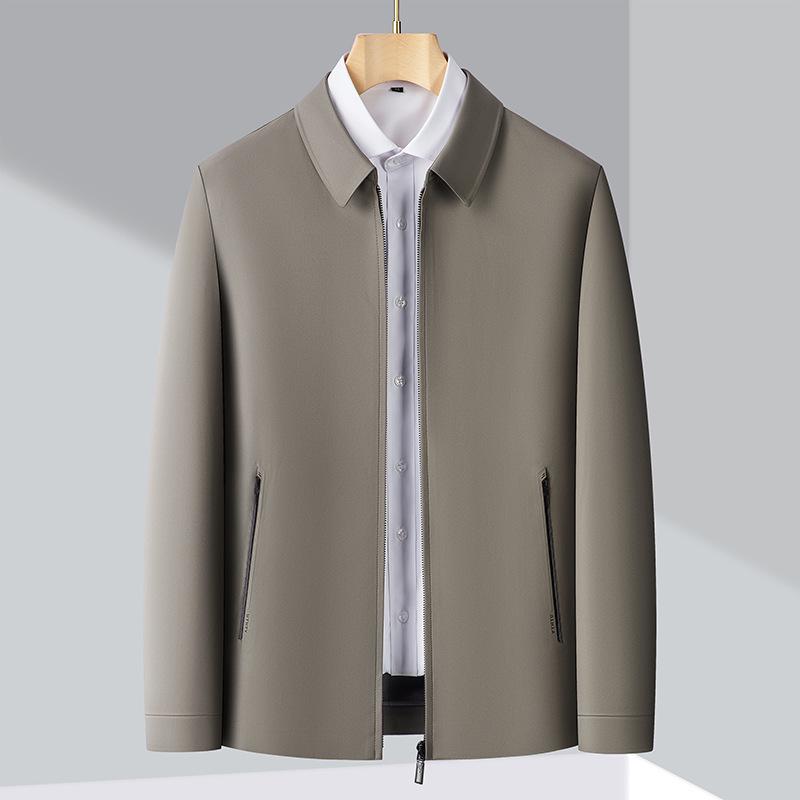 2025 Spring Men's Business Casual Lapel Jacket - Middle-aged Dad Wear