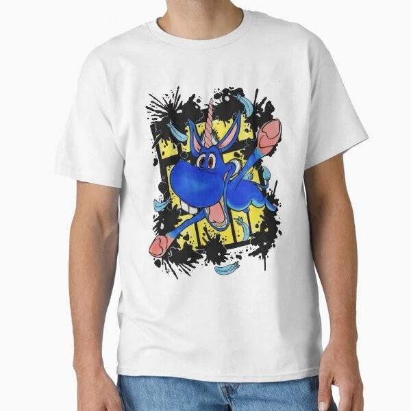 Happy The Unicorn Classic TShirt Made In UsaAus TShirt S2xl S