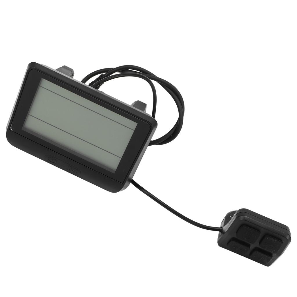 Electric Bike Display Panel Universal ABS Housing 5 Pin Waterproof Interface LCD Display Meter 24V 36V 48V