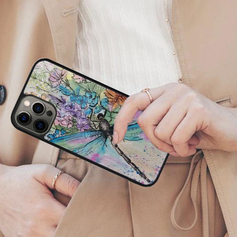 

Dragonfly Pattern Magnetic Phone Case For APPLE iPhone 17 Air 16 14 13 12 Pro Max 15 Plus Wireless Charge With MagSafe Cover iPhone 13mini