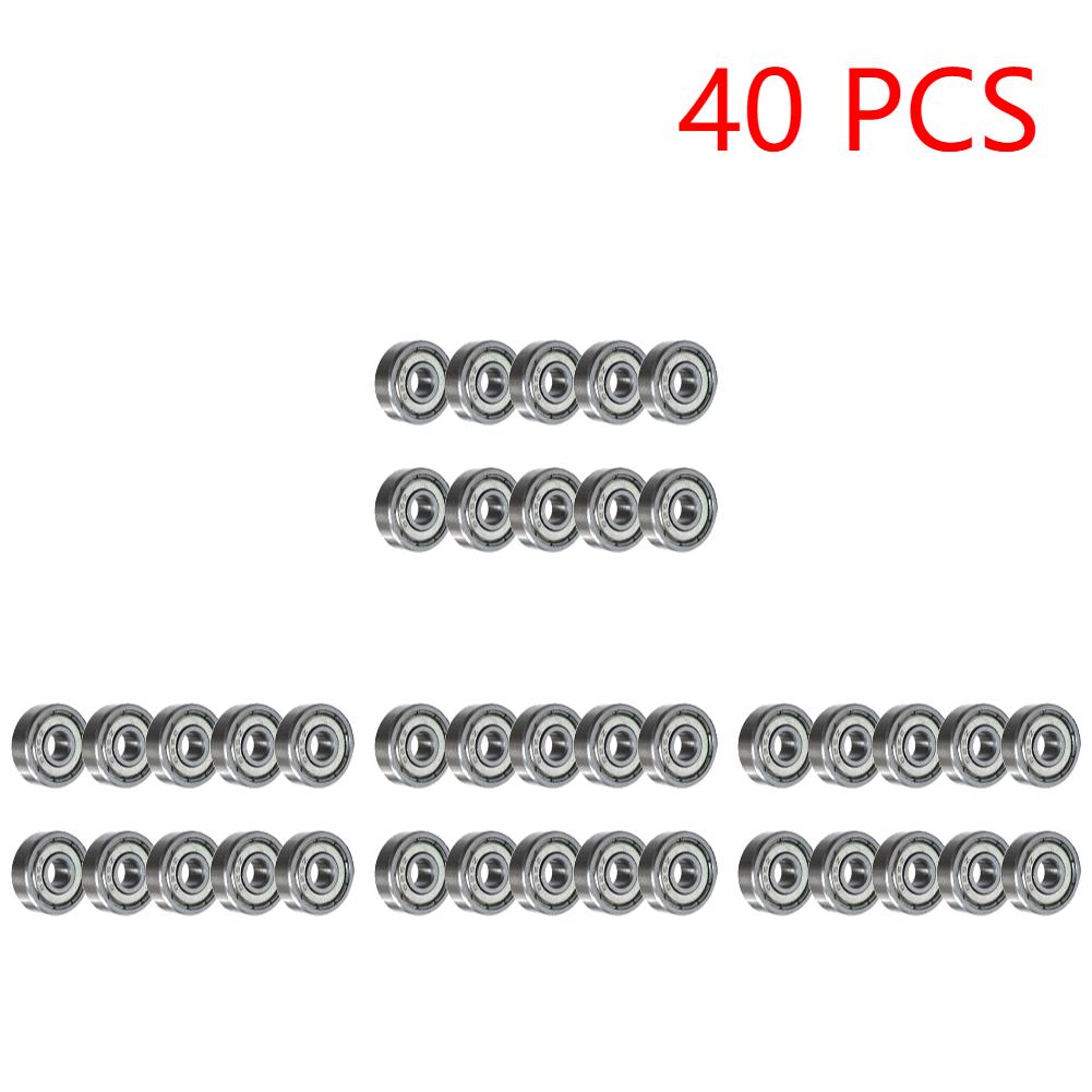 40-10pcs Miniature Ball Bearing 607zz 625ZZ Small Ball Bearing Deep Groove Mini Ball Bearing Carbon Steel for Skateboard Scooter