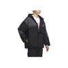 Adidas Originals Trefoil Spliced Zip-Up Hoodie Jacket Men Outerwear Black IC8164