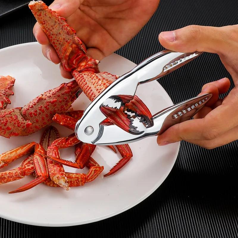Multifunktionales Meeresfrüchte-Werkzeug Zinklegierung Krallenzangen Krabbennadeln Krabbenscheren Heim-Meeresfrüchte-Werkzeug Gadgets Smarte Restaurant-Accessoires