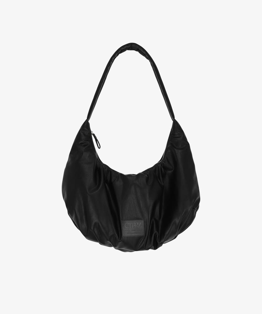 Citybreeze Vegan Leather Big Hobo Bag_Black