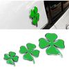 3D Metal Four Leaf Clover Emblem Badge Car Body Trunk Logo Sticker Decoration Decals For Sportiva 159 147 156 Giulietta Mito 166