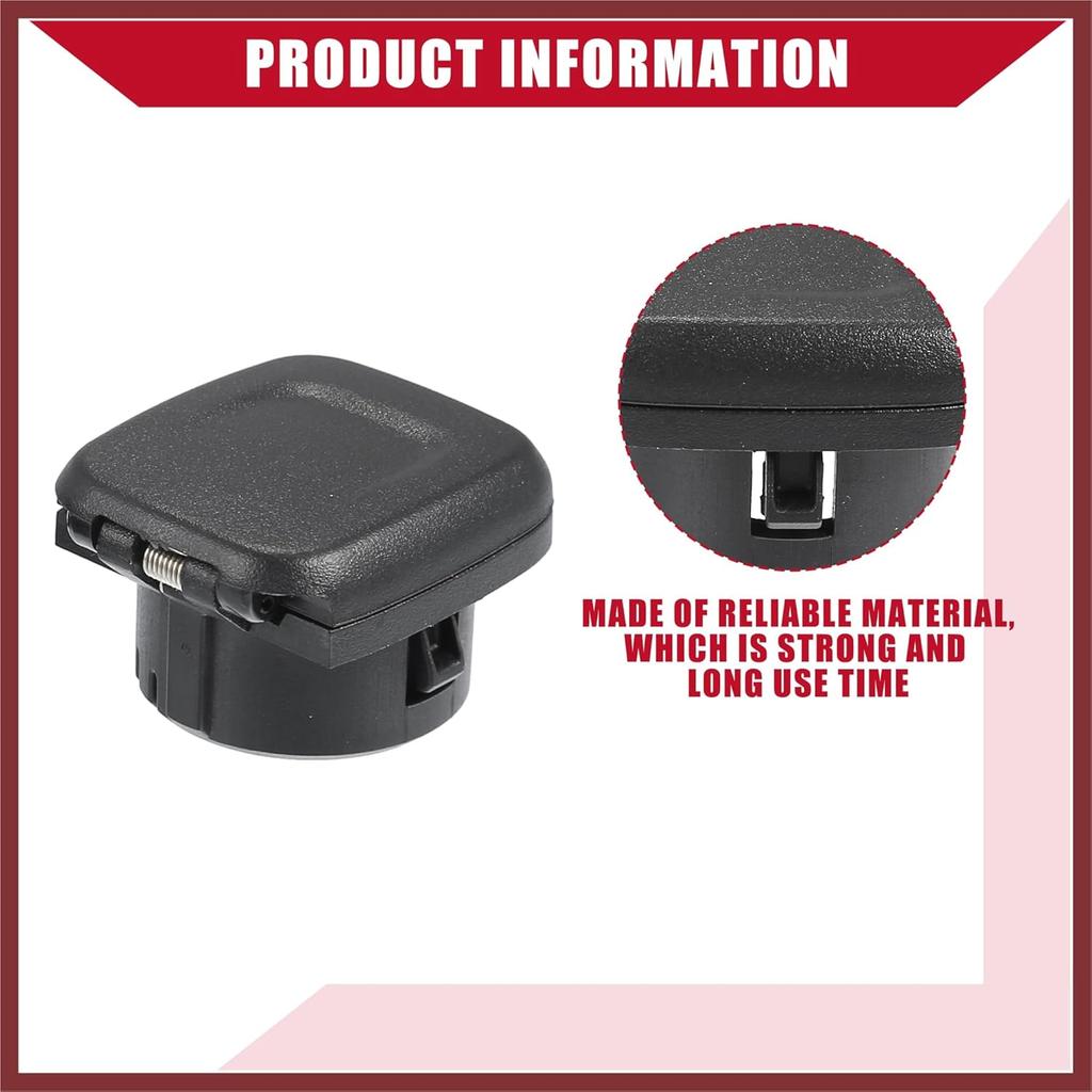 No.84090238/13580623 Car Center Console Power Outlet Cap Cover for Chevrolet Silverado 1500 2014-2018 / Inner/Durable / 2 Pcs Replace Parts
