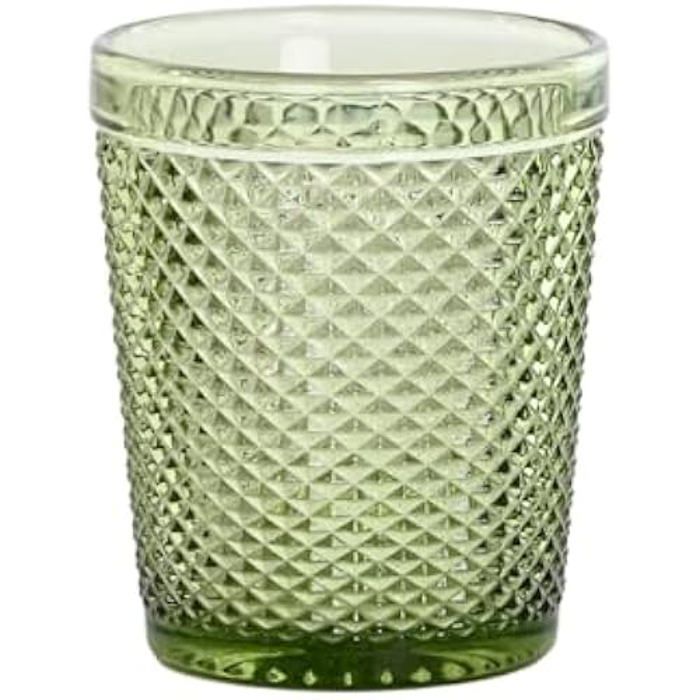 Verres - DKD Home Decor - Lot De 6 - Verre Avec Relief - 240 Ml - Multicolore