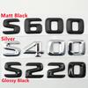 Rear Trunk Logo Emblem For Mercedes-Benz S Class W220 W221 S55 S63 S65 S350 S600 S400 S220 S430 S500 S550 S320 S420 Accessories