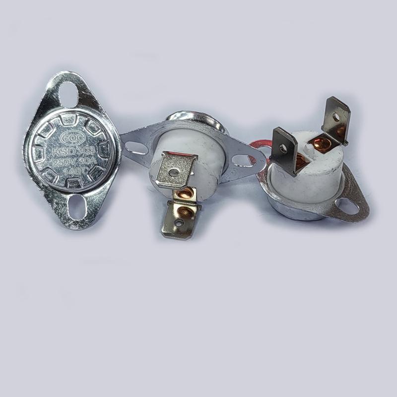 5PCS/Lot KSD303 Temperature Switch Thermostat Sensor Ceramic 30A/250V Normally Close 40-150 Degree