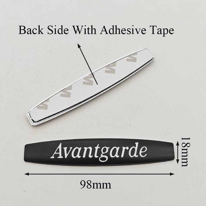 3D Metal Car Sticker Logo Avantgarde Emblem Fender Side Badge For Mercedes benz W210 W211 W203 W204 W205 W212 W213 Accessories