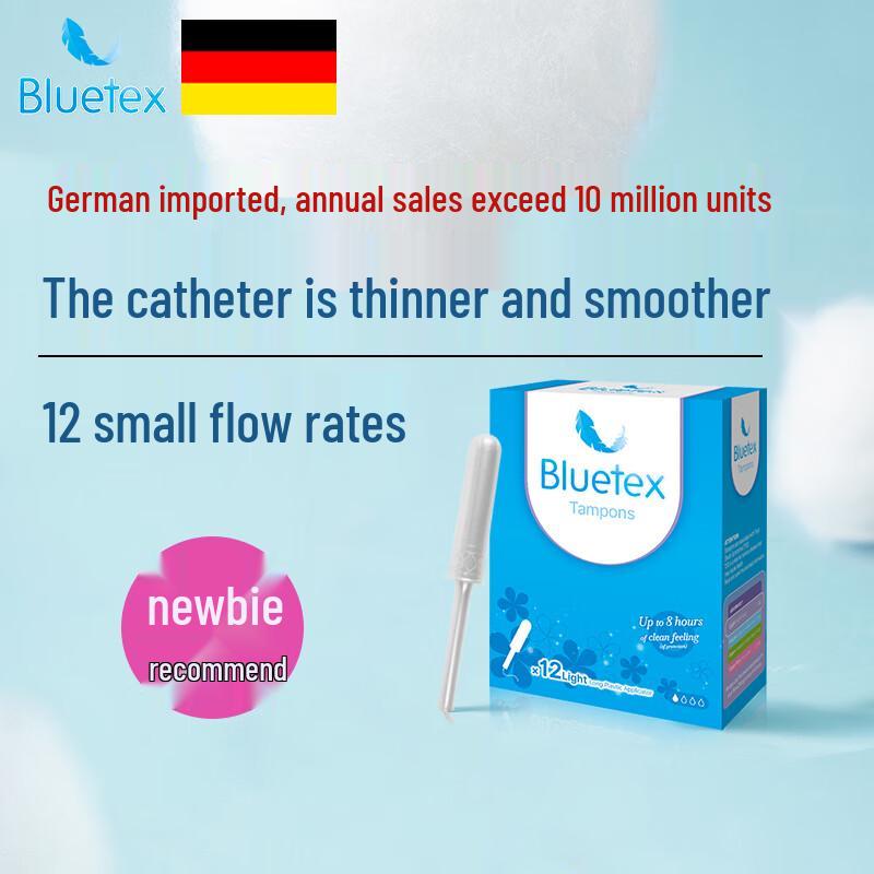 Bluetex Long Applicator Tampons