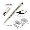 1Pcs Micron Ink Marker Pen Sketch Stationery Set Hook Line Drawing Pen Pigment Liner 12 Tips Sketching Needle Pen