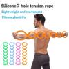 7 Ring Physical Stretch Resistance Band Portable Size Silicone Elastic Stretcher  Fitness Workout