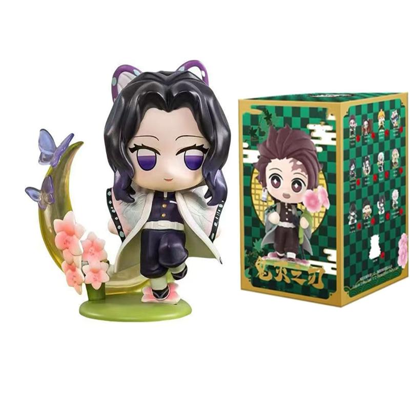 2026 Tanjiro Kamado Nezuko Demon-Slayer Anime Cartoon Figure Blind Box Creative  Statue Ornament Surprise Gift Box