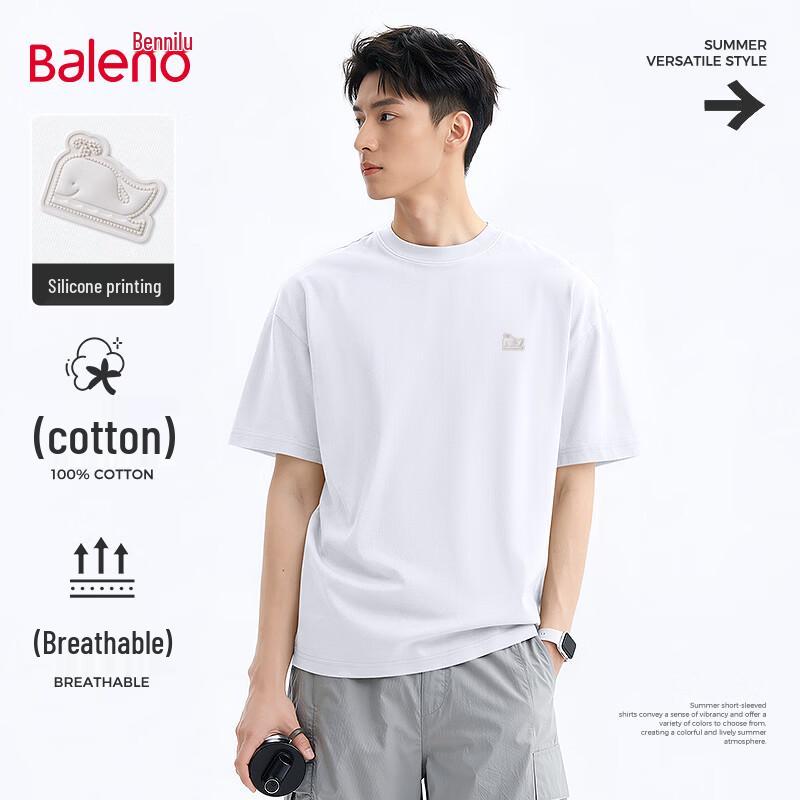 Baleno Men s Cotton Whale Graphic T-Shirt 5XL