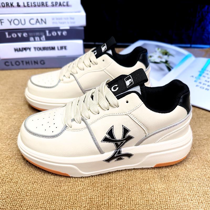 Fashion Street Hip Hop Couple Genuine Leather Casual Shoes Original Classic Versatile Boardshoes Lightweight Thick Soled Men Women Shoes