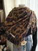 Women Winter Knitted Scarf Ladies Men Retro Leopard Print Tassel Scarve Mujer Male Foulard Wrap Shawl Unisex Imitation Cashmere
