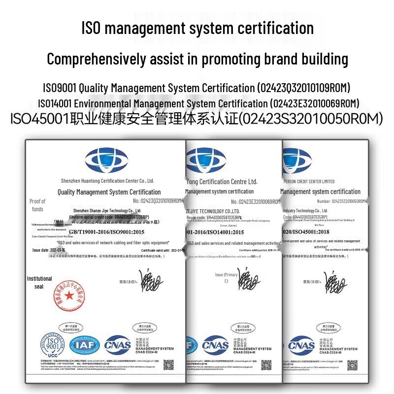 SAMZHE LC-LC OM4 Multimode Duplex Fiber Optic Patch Cable