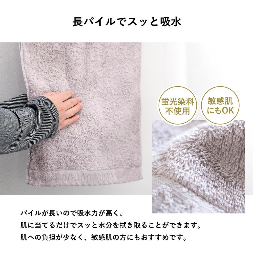 Transparan Imabari Towel Bath Towel Set of Softly Made in Japan 2, Soft, Absorbent, Quick-Drying, Lightweight, Thick, 100% Cotton, Twisted, (Navy)