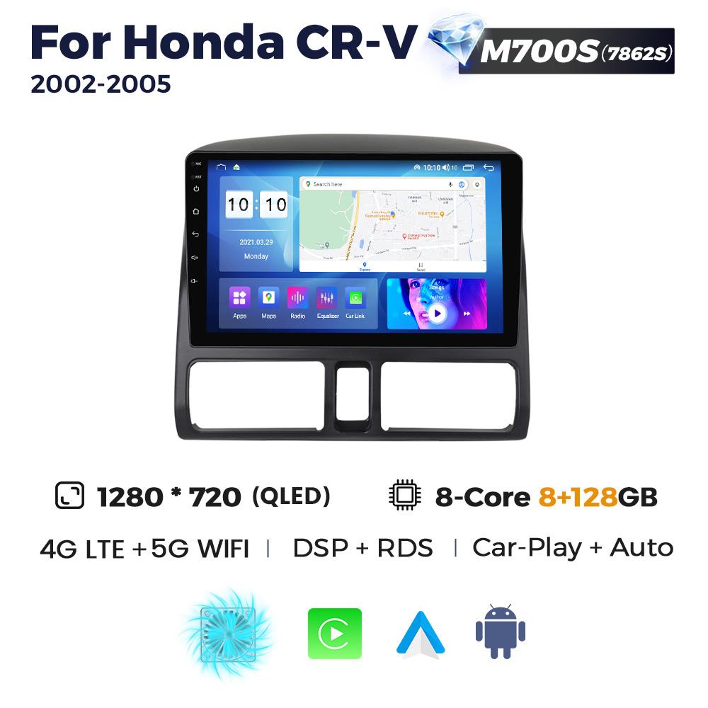 Radio Navifly Wireless Carplay Android Auto pentru Honda CR-V CRV 2 2001 2002 2003-2006 Multimedia GPS 5G WIFI DSP BT Autoradio