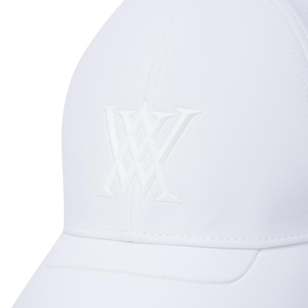 ANEW GOLF Uni Black Finish Punching Cap_Wh