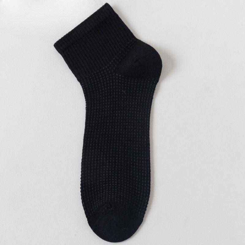 

Silk Stockings for Men - Thin, Breathable, Sweat-absorbent Mesh Stockings with Perforations, Without Bones, for Business Wear, in Solid Color. 1 pair чёрный