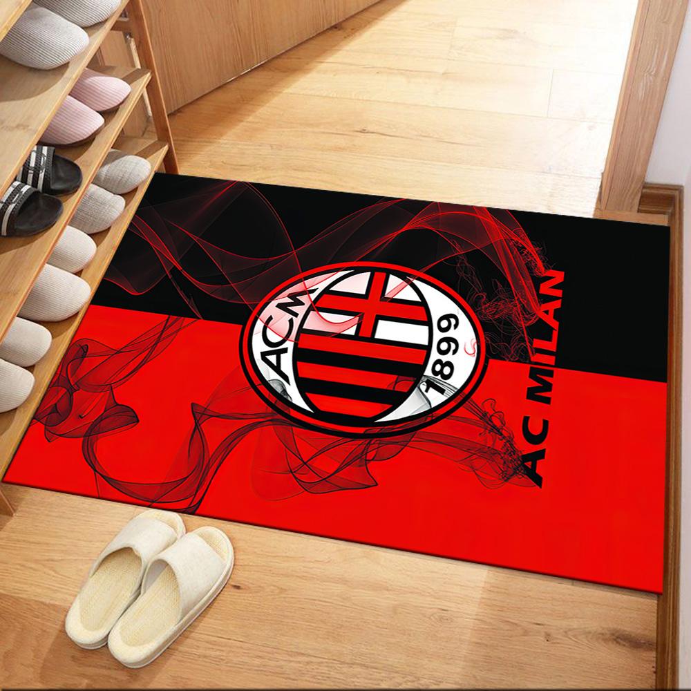 Tappeto Ac Milan Tappeto per Ufficio Adatto per Sala Giochi Studio Soggiorni Balcone Tappeto Antiscivolo Decora Uffici Migliore per Natale