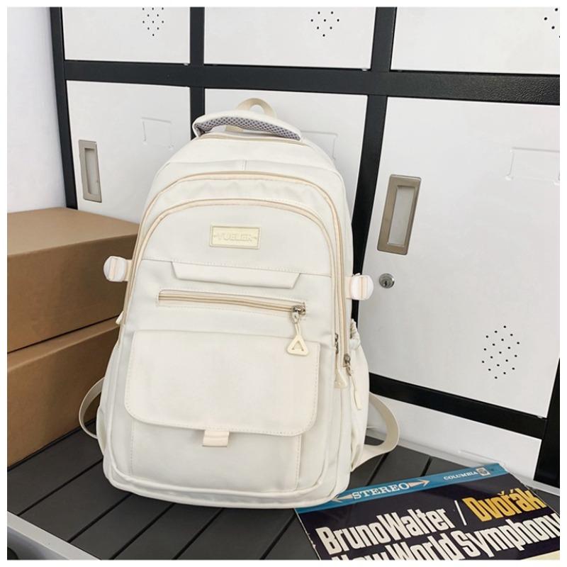 High Value Simple Casual Couple Travel Backpack Large Capacity Junior High School Students Multi-compartment Backpack Men