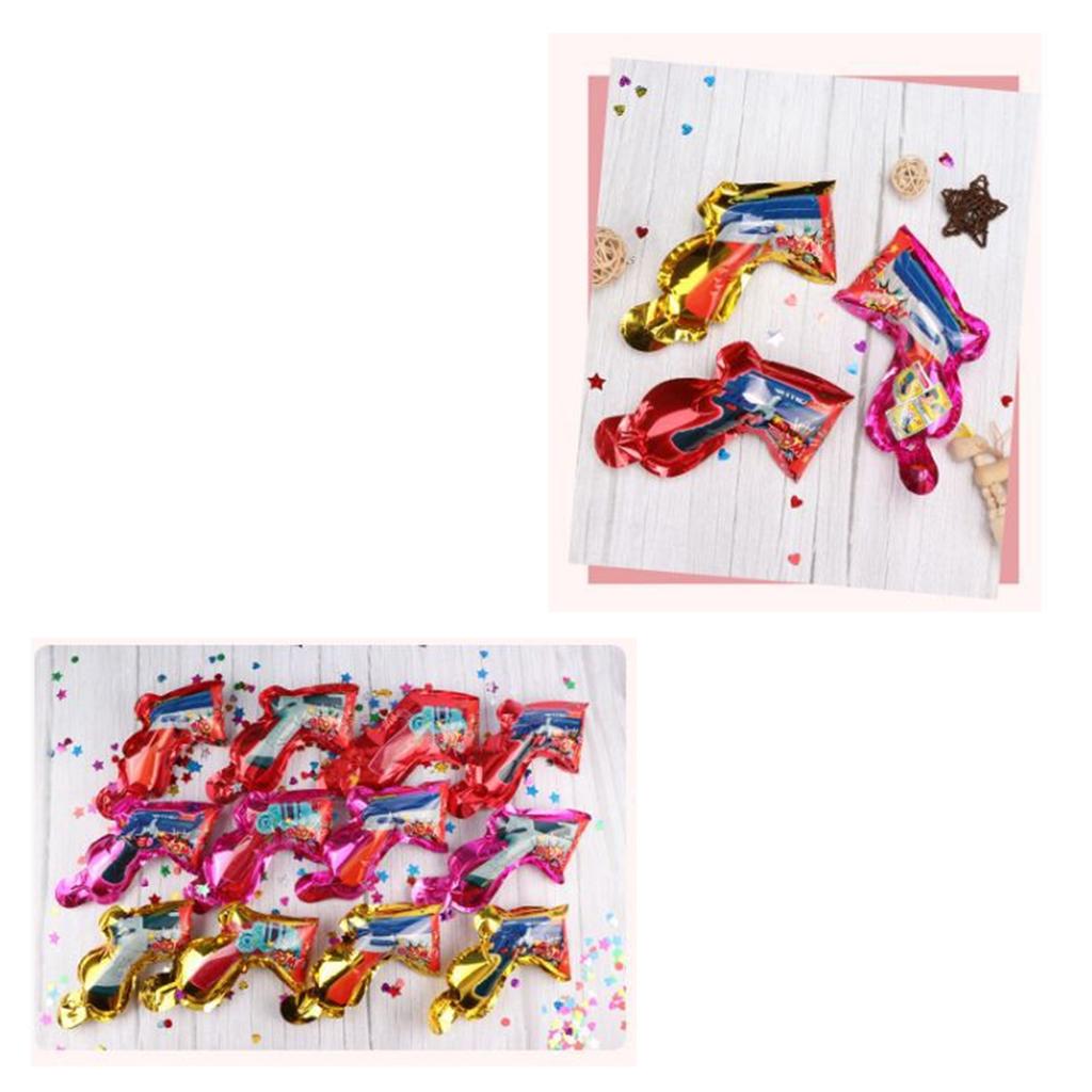 10Pcs Party Confetti Poppers Handheld Inflatable Confetti Shooters for Birthday Wedding Graduation