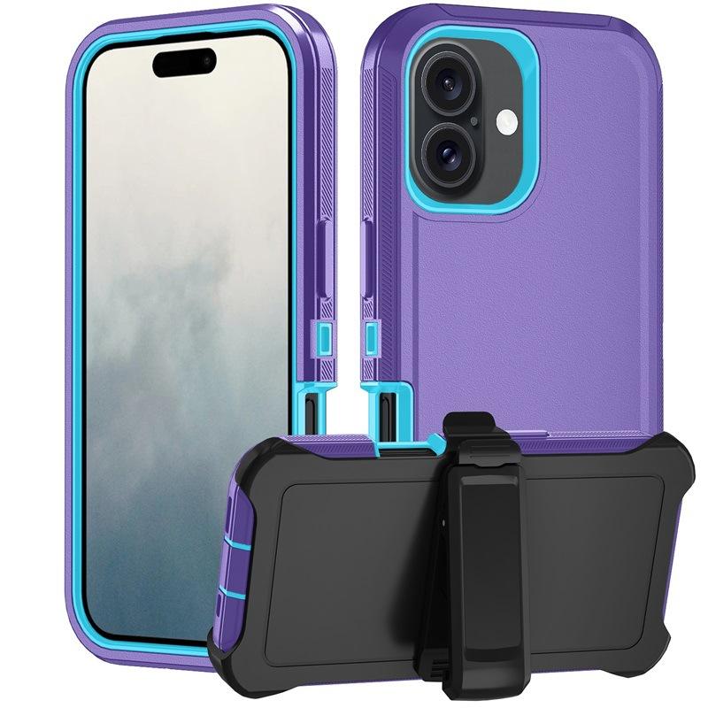 Shockproof Hybrid Case for iPhone 17/17 Air/17 Pro/17 Pro Max - Rotatable Kickstand & MagSafe | Anti-Slip TPU+PC Protection