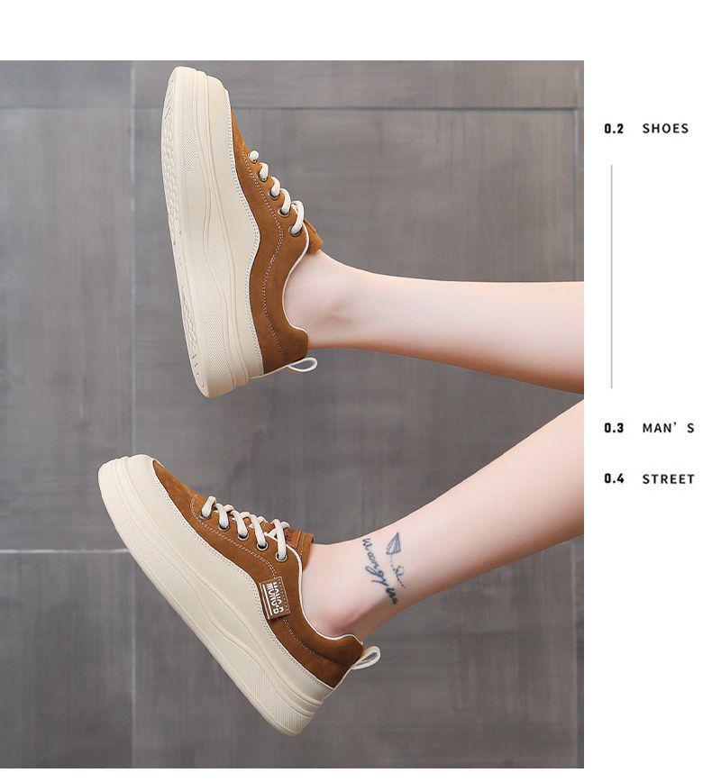 Retro Bílé Dámské Jarní/Podzimní Ležérní Boty | Všestranné Ploché Sportovní Tenisky