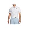 All Over Logo Print Kurzarm Poloshirt Herren Oberteile Weiß FQ0427-100