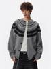 Men's High-End Fair Isle Cardigan Sweater - Autumn/Winter Casual Knit Jacket