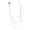 Long Chain Rhinestone Chain Pin Minimalist Style Trouser Fastener Punk Tassel Chain Brooch  Jewelry