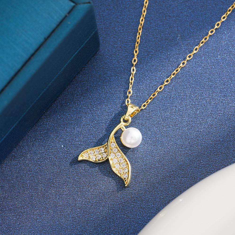 Elegant Versatile Pearl-Inlaid Sweater Necklace for Women - Mother s Day Gift